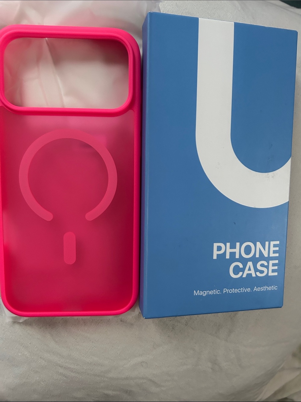 Magnetic Pink Phone Case with MagSafe Alignment